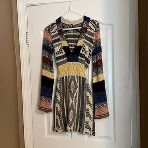 Free People dress. Multicolored. Size XXS.